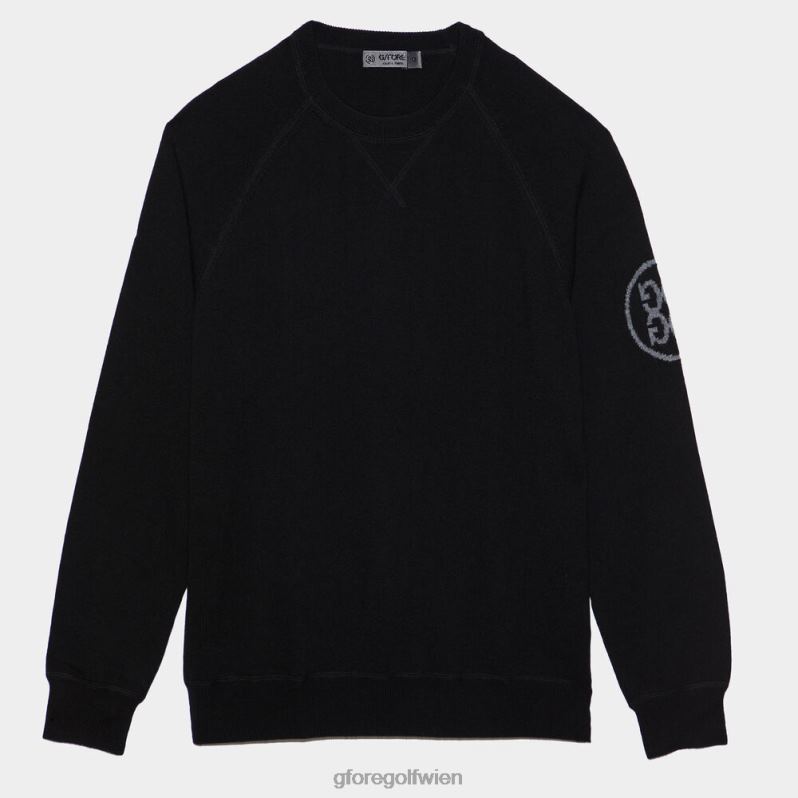 Kleidung bei G/FORE unisex Pullover mit Rundhalsausschnitt Onyx T2DN823