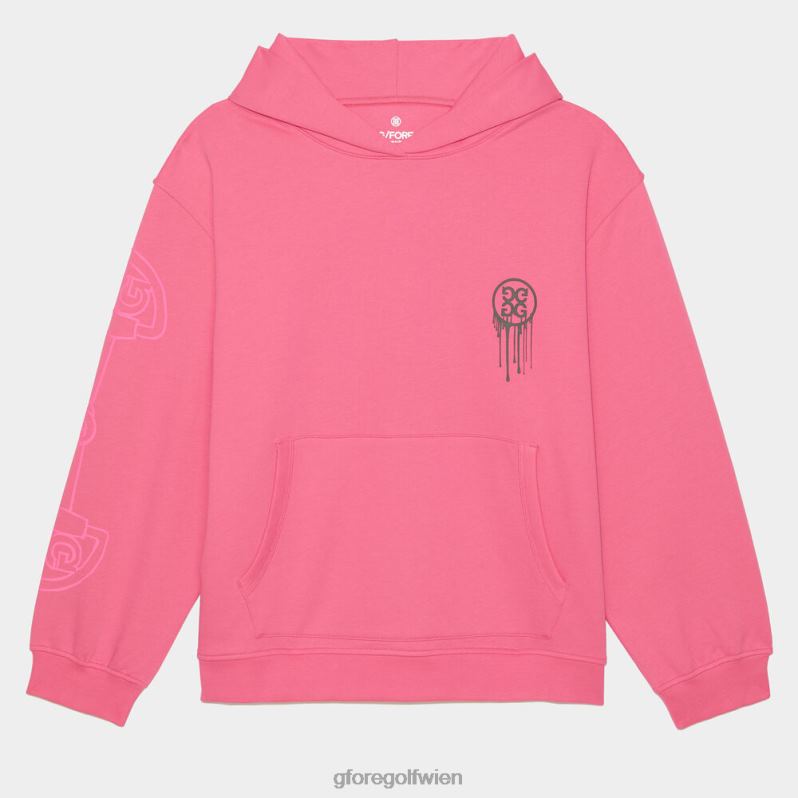 Kleidung bei G/FORE unisex Birdies übergroßer Kapuzenpullover aus French Terry Azalee T2DN822