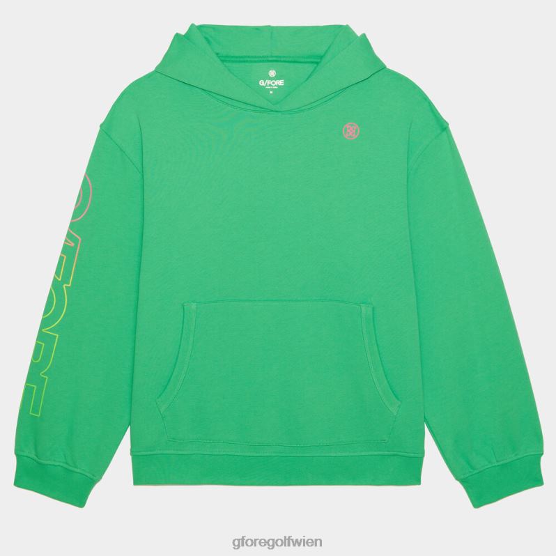 Kleidung bei G/FORE unisex No 1 Cares übergroßer Kapuzenpullover aus French Terry saurer Kalk T2DN820